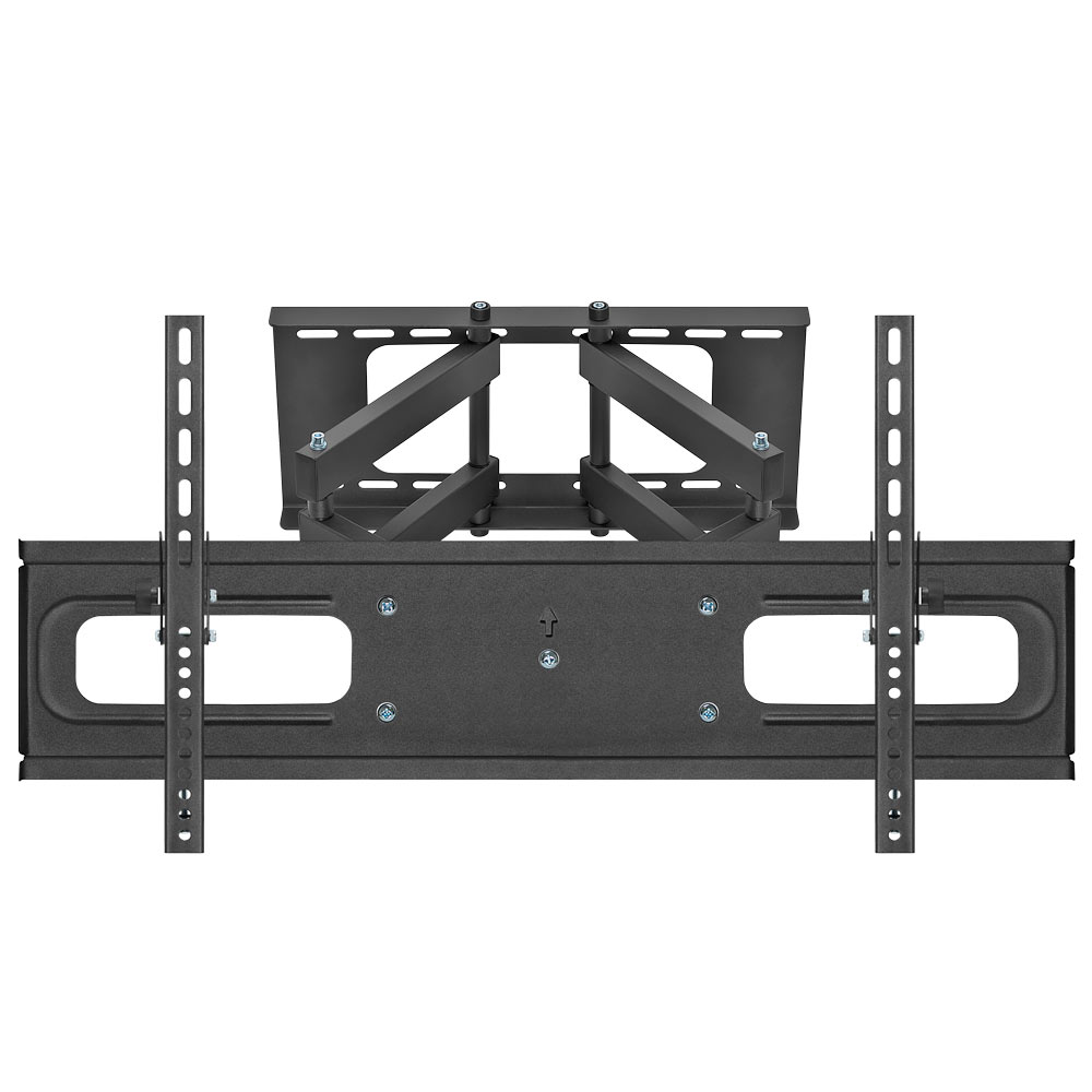 Heavy Duty Full Motion Curved TV Wall Mount TV Bracket for 37-70 inch TV up to 132lbs, Adjustable Strong Full Motion TV Mount with Swivel Tilting Articulating Dual Arms, VESA Max 800x400mm