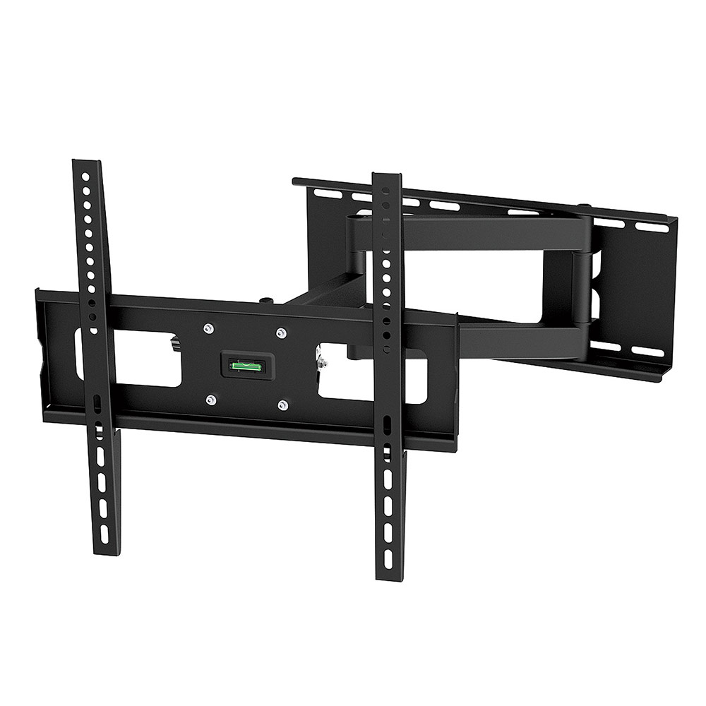Heavy Duty Full Motion TV Wall Mount for 32-55 Inch Flat Panel and Curved TVs, Adjustable TV Mount with Tilt and Swivel and Level Adjustment, VESA Max 600x400mm