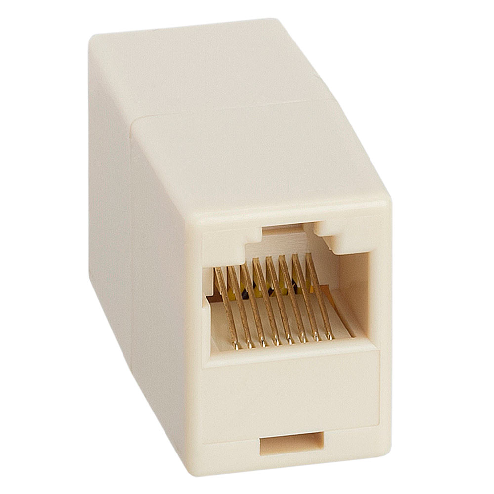 Inline Coupler RJ45, Cat5e, 8P8C Straight - Beige