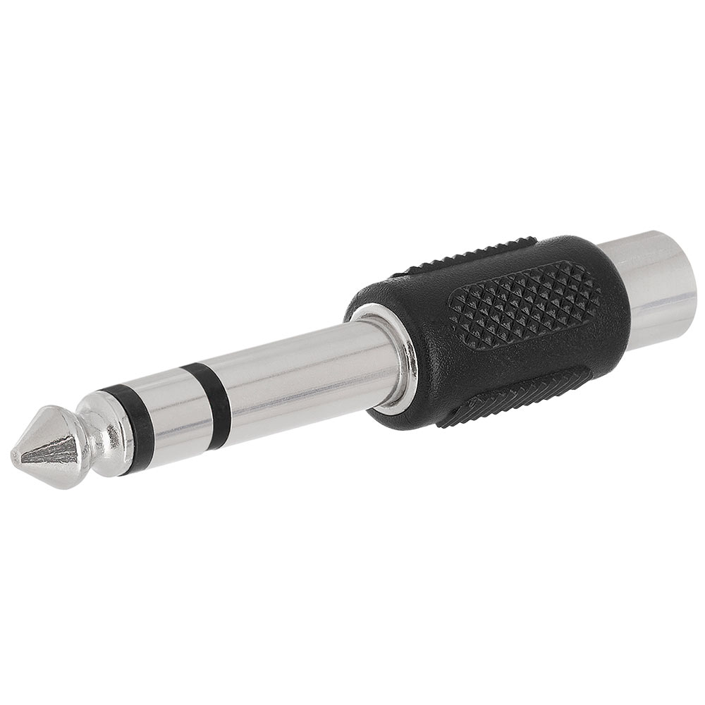 6.35mm Stereo Plug to RCA Jack Adapter