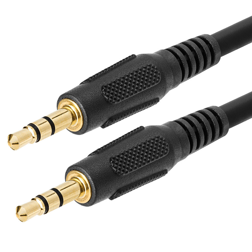 3.5mm Aux Male to Male Stereo Audio Cable Auxiliary Headphones Cord MP3 PC - 12 Feet