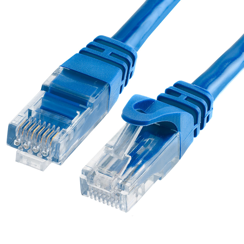 Cat6 Ethernet Cable 7ft Blue | 10Gbps, RJ45 LAN, 550 MHz, UTP | Network Patch Cable