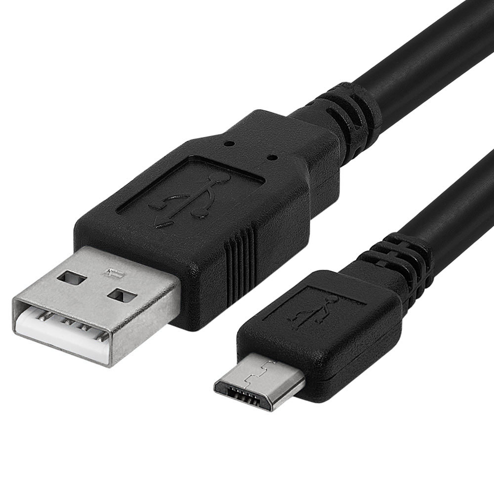 Micro USB Cable 10ft Male to Male Micro USB Charging Cable Data Sync USB to USB Cable for Android Phone, Laptop, PC, Tablet, Car GPS, Power Bank - Black