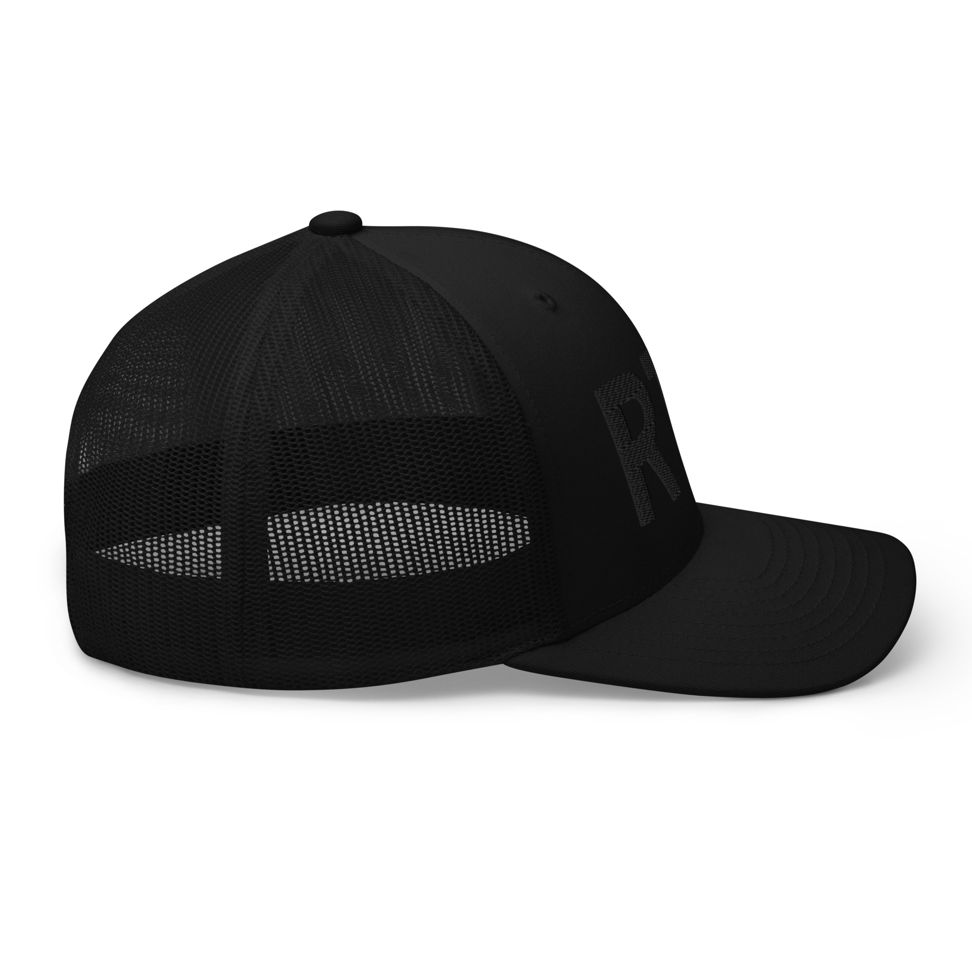 Kommvia RC Ready-To-Run (RTR) Trucker Hat – Black on Black - Image 5