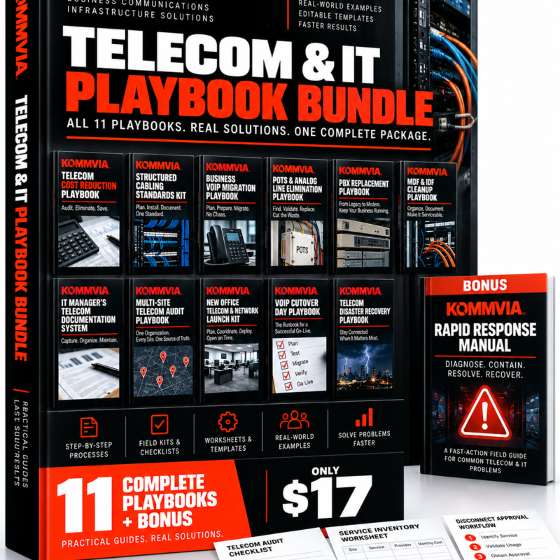 Kommvia Telecom & IT Playbook Complete Bundle
